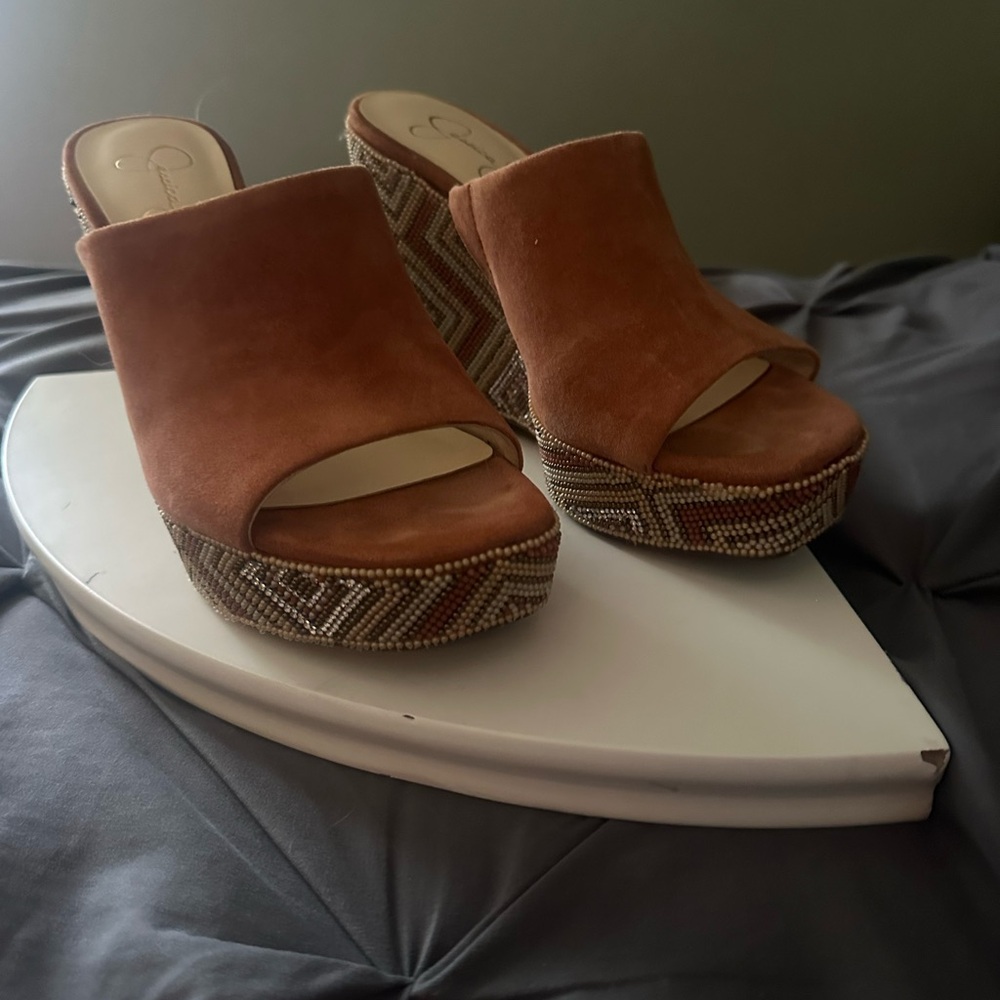 Jessica Simpson Shantelle Wedge Slide Sandal